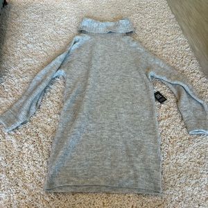 Express grey sweater dress small never worn NWT